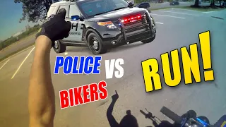 POLICE VS BIKERS - Cops Chase Motorcycles | Moto Compilation 2023