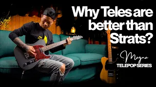 Stratocaster VS Telecaster!  Why Teles are better than Strats? Magna TelePop Electric Guitar