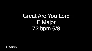 Great Are You Lord - E (Click)
