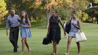 La famille Obama en vacances à Villeneuve-lès-Avignon