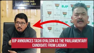 BJP announces Tashi Gyalson as the parliamentary candidate from Ladakh constituency #election2024