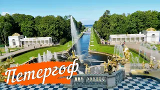 #петергоф и его красивый нижний сад с фонтанами, аллеями и видами на Финский залив.