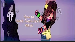 How to make Ghostface mask in Gacha Club 🫠🫶