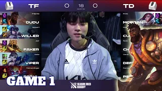 Team FAKER vs Team DEFT - Game 1 SKE 2023 LCK | Season 2023 Kickoff Korea