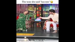 Bas Oye Hiba bukhari interview funny moment 😂😂#shorts #hibabukhari #arezahmed #interview