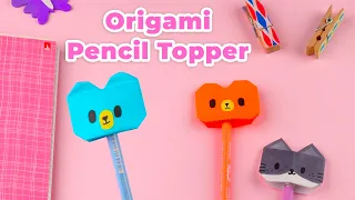 Origami Pencil Topper | Origami Cat, Frog & Bear | Origako
