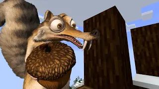 Scrat in Minecraft 3 | Gone Nutty in Minecraft