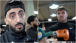 “HE CAN F****G BANG” SLIM ALBAHER FIRST REACTION TO TOM ZANETTI PUNCHING MITTS | HEATED EXCHANGES!