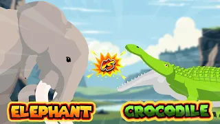 Elephant vs Crocodile | Elephant vs Wild Animals Level Challenge [S1] | Animal Animation