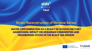 ALDA TALK #3 - Water contamination as a result of Russian military aggression