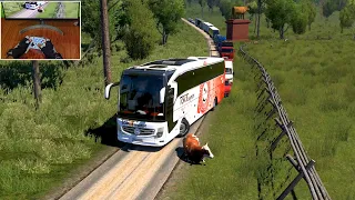 Euro truck simulator 2 | Congested Road Bus Driving |  #ets2