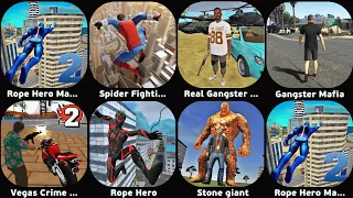 Rope Hero Mafia City Wars,Spider Fighting,Real Gangster Crime,Gangster Mafia,Vegas Crime Simulator 2
