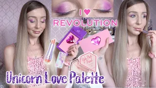 I HEART REVOLUTION 'UNICORN LOVE' PALETTE 🦄💕 Testing Glitz & Glam Makeup Gift Set