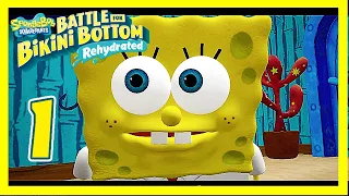 Bob Esponja Battle for Bikini Bottom Rehydrated Español - Parte 1 - CAMPOS DE MEDUSAS (1080p)  🧽