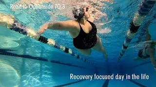 A recovery-focused day in the life of a plus sized triathlete [Road to Oceanside 70.3]