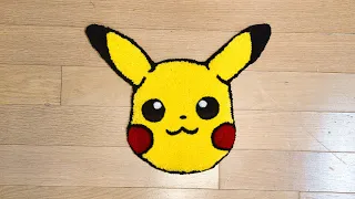 Tufting a Pikachu Rug (ASMR)
