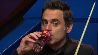 Ronnie O'Sullivan, John Higgins and Mark Williams all attempt a defensive break off at the Crucible