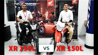 HONDA XR 150L VS HONDA XR190L