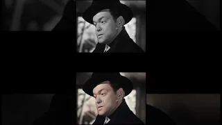 The Third Man (1949) - "And what did that produce, the cuckoo clock" Scene [Colorized Comparison]