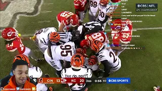 FlightReacts To Cincinatti Bengals vs. Kansas City Chiefs | 2023 AFC Championship Game Highlights!