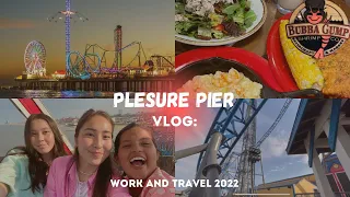 Покатались на американских горках Pleasure pier, Galveston. Work and travel 2022