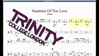 Sunshine Of Your Love (2012 Syllabus) Trinity Grade 3 Drums