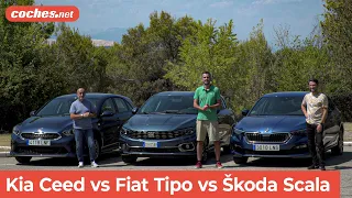 🤑Compactos baratos: Kia Ceed, Skoda Scala y Fiat Tipo | Comparativa / Review en español | coches.net