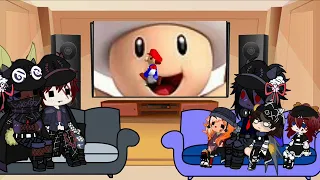 Afton and Emily react to SMG4 R64: Freddy's spaghettiria