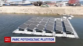 Primul parc fotovoltaic plutitor din sud-estul Europei a fost instalat la Constanța