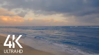 Fascinating Sunrise with Calming Ocean Waves Sound - 8 HOURS 4K Video
