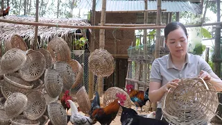 How To Weave Bamboo Baskets For Wild Chickens To Lay Eggs. Amy | Green forest life