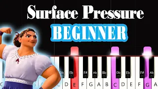 Surface Pressure - Jessica Darrow (From "Encanto") | Easy PIANO TUTORIAL