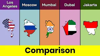 Los Angeles vs Moscow vs Mumbai vs Dubai vs Jakarta | City comparison | Data Duck 2.o