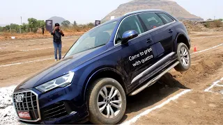 Audi Q7 Offroad test - Q drive | Quattro | offroad features | Price