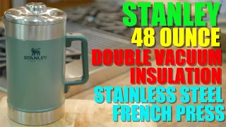 Coffee BEAST! - STANLEY 48 Ounce Double Vacuum Insulation French Press - HUGE Press!
