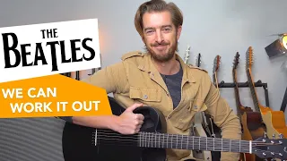 The Beatles "We Can Work It Out" guitar lesson tutorial - Fun Easy Acoustic Songs