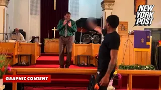 Gunman arrested after trying to shoot PA pastor during church sermon in wild caught-on-camera moment