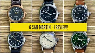 6 San Martin Watches -  1 Review + Giveaway!