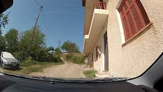 Kerpini, Achaea, Greece (narrow village roads) - onboard camera