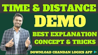 TIME AND DISTANCE DEMO CLASS | ONLINE CLASSES CONTACT 9676578793 |Chandan Logics| BANK|SSC| AP&TS SI