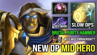 NEW OP MID HERO -38% Move Slow 1v5 Mage Slayer Omniknight EZ Bullying Everyone on Map Dota 2