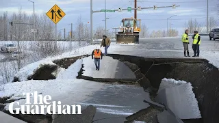 'It felt like the ground was doing a dance': earthquakes rattle Alaska