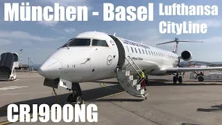 Lufthansa CityLine Bombardier CRJ-900NG Flight LH2398 Munich - Basel Mulhouse