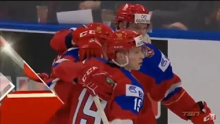 Vitaly Abramov Goal vs. Switzerland (2018 WJC Preliminary Round)