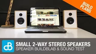 Small 2-Way Stereo Speaker - SOUND DEMO - by SoundBlab