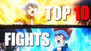 The Top 10 BEST Fights in Beyblade (Metal Fight)