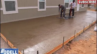 Full Time Lapse Amazing Stamped Colored Concrete (Patio, Staircase, Walkway)