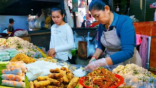 Cambodia Best Street Food - Spring Roll, Rice Noodles, Beef Noodle Soup, Seafood, Snacks & More