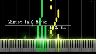 Minuet in G Major J. S. Bach | [Piano Tutorial]