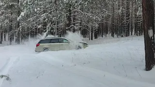 outback и forester по снегу, нужны ли блокировки и мощность